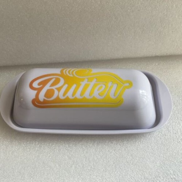 Single Stick Butter Dish Storage Container W/ Design - Picture 7 of 7